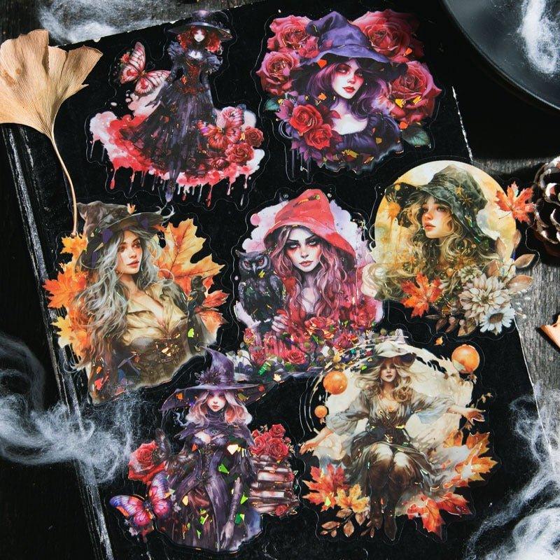 1027 PET Stickers Magic Witch Series