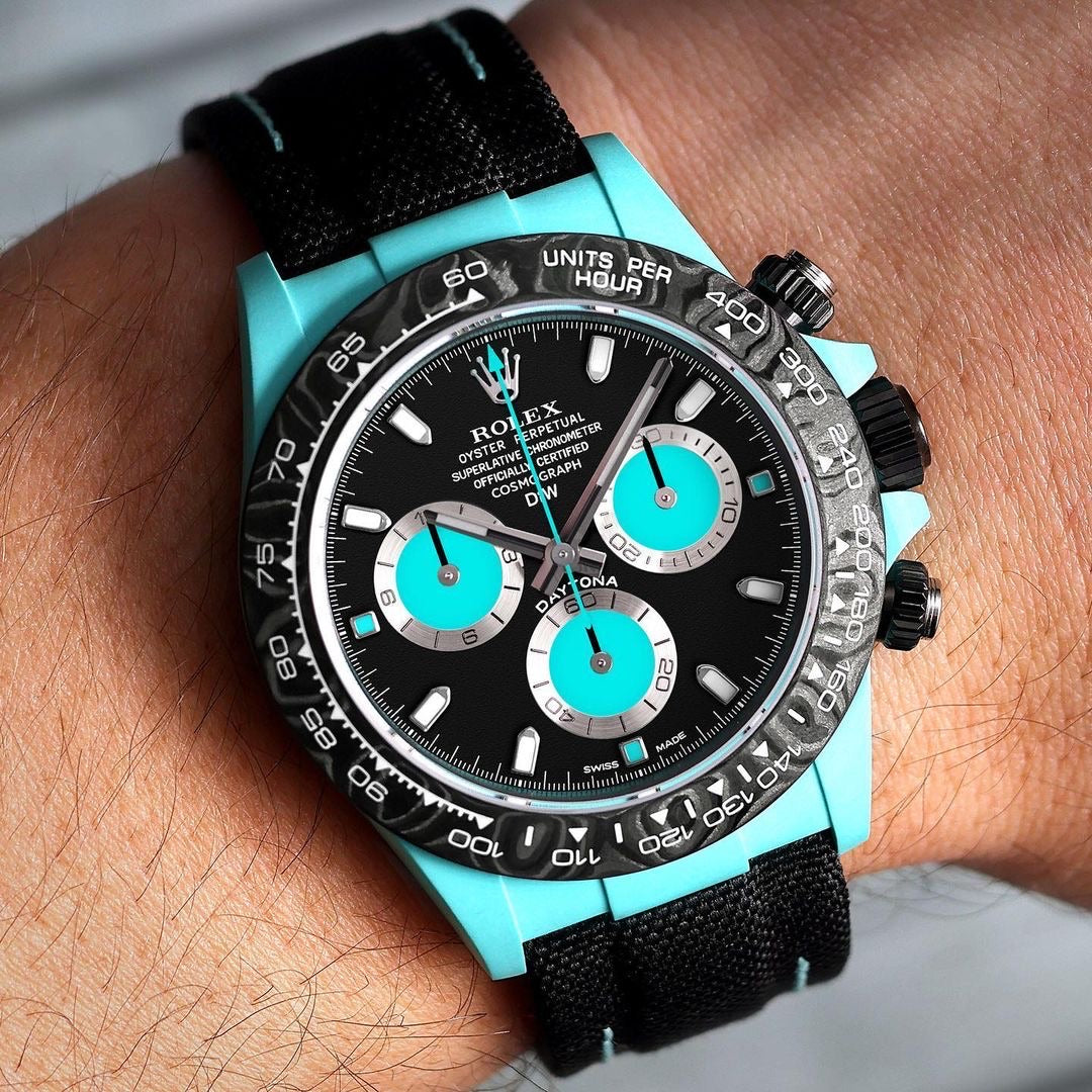 DiW Rolex Daytona CELESTE In Quartz Fiber【1:1 Replica】