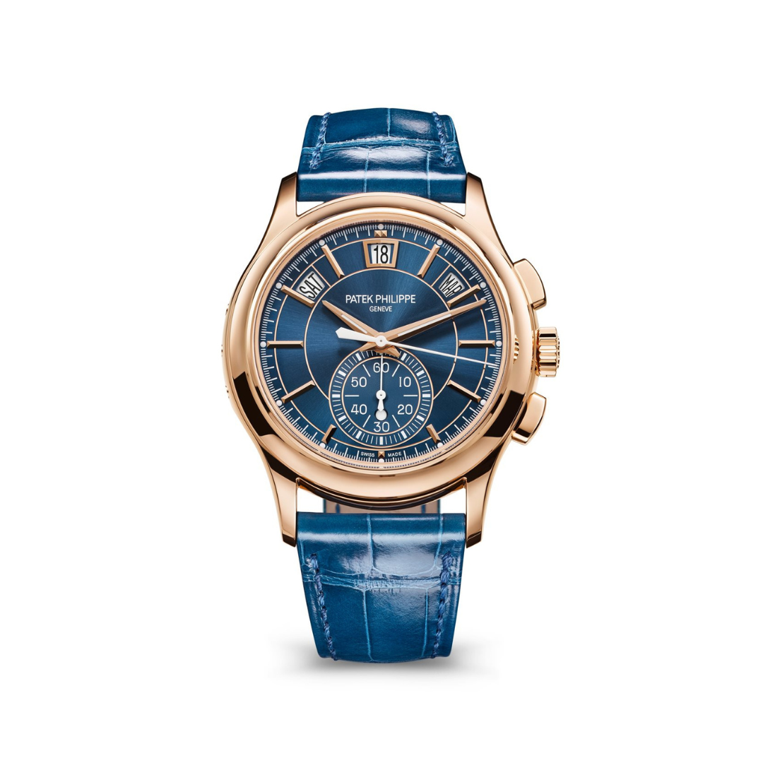 Patek Philippe Complications Chronograph Annual Calendar Blue Dial 5905R-010【1:1 Replica】