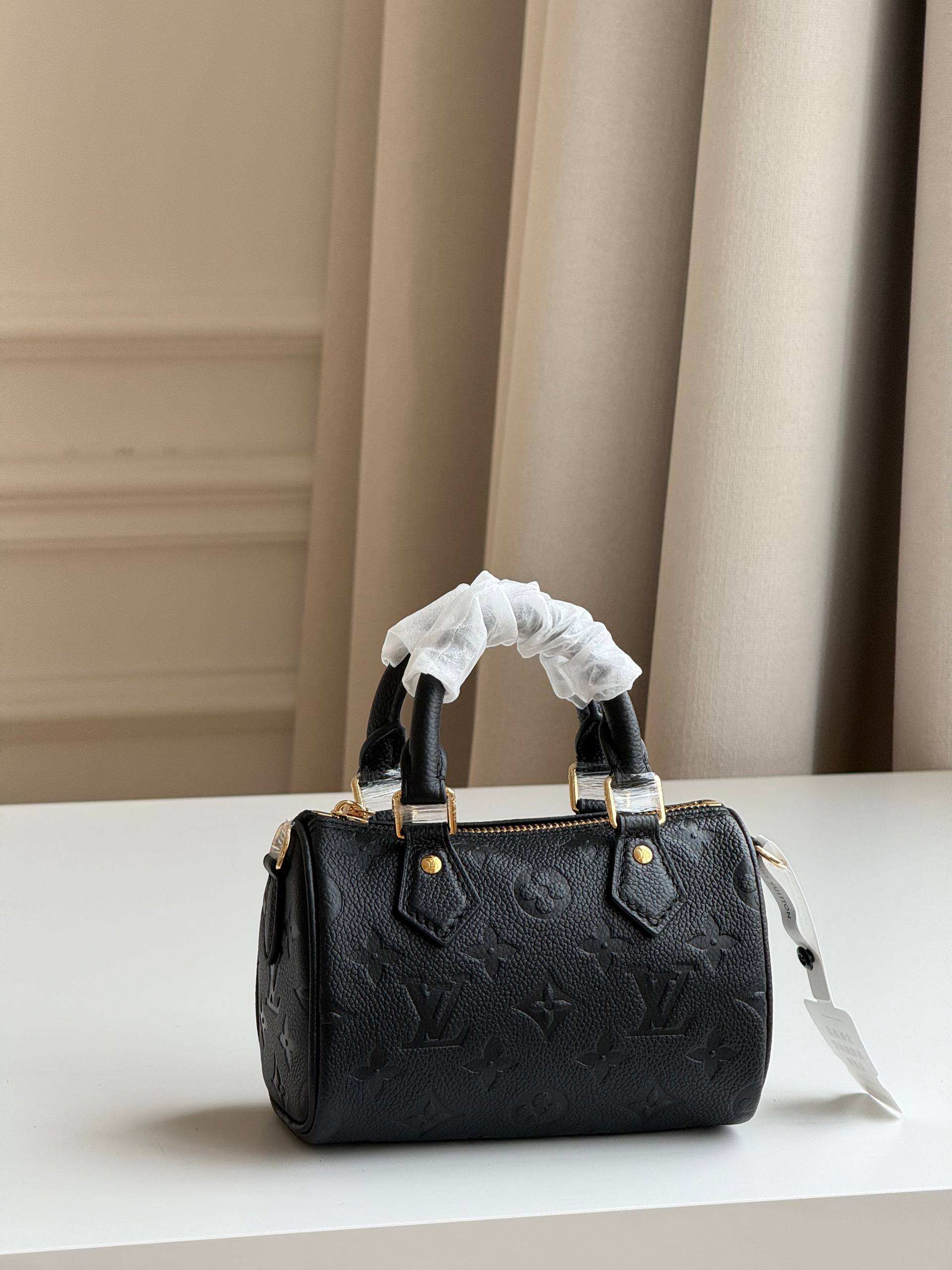 Louis Vuitton Nano Speedy Monogram Empreinte Mini Bag
