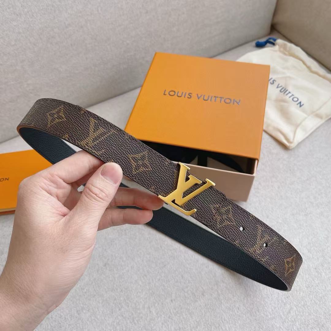 LV Initials 30MM Reversible Belt Men's Belt
