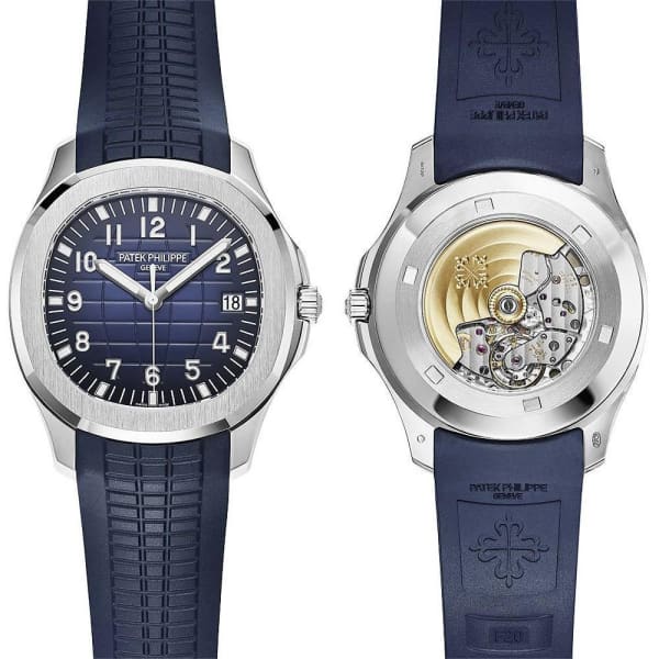 Patek Philippe 20th Anniversary Aquanaut 18K White Gold Watch Composite Strap 5168G-001【1:1 Replica】