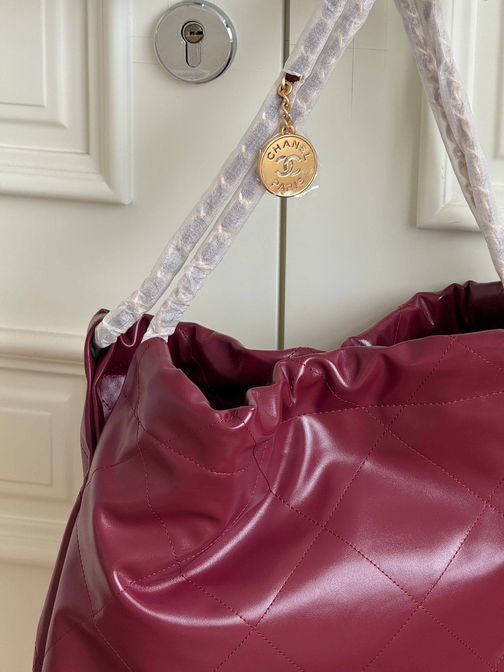 Limited Edition Burgundy Chanel 22 Bag