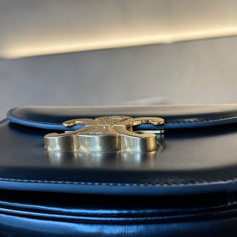 CLASSIQUE TRIOMPHE BAG IN TRIOMPHECANVAS AND CALFSKIN