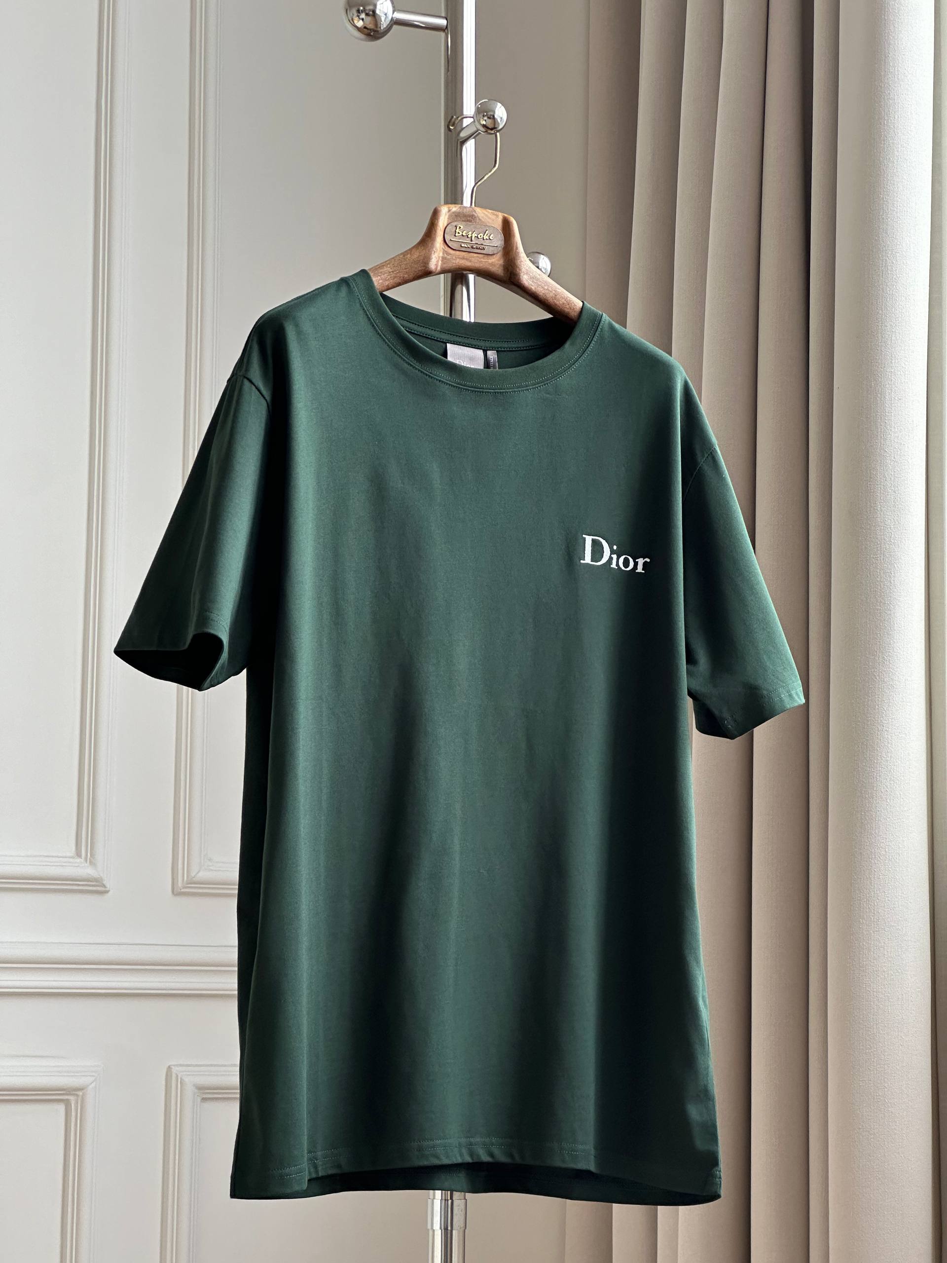 Dior Basic Embroidered Logo Short-sleeve T-shirt