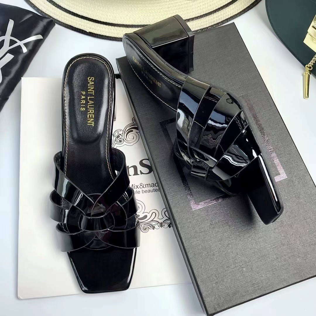 Saint Laurent Nu Pieds Slide Heels