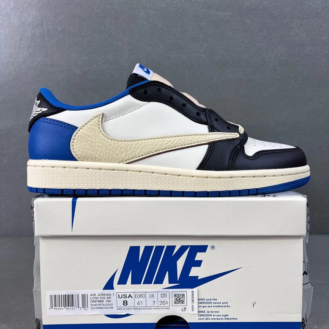 Air Jordan 1 Travis Scott Retro Low Fragment Blue