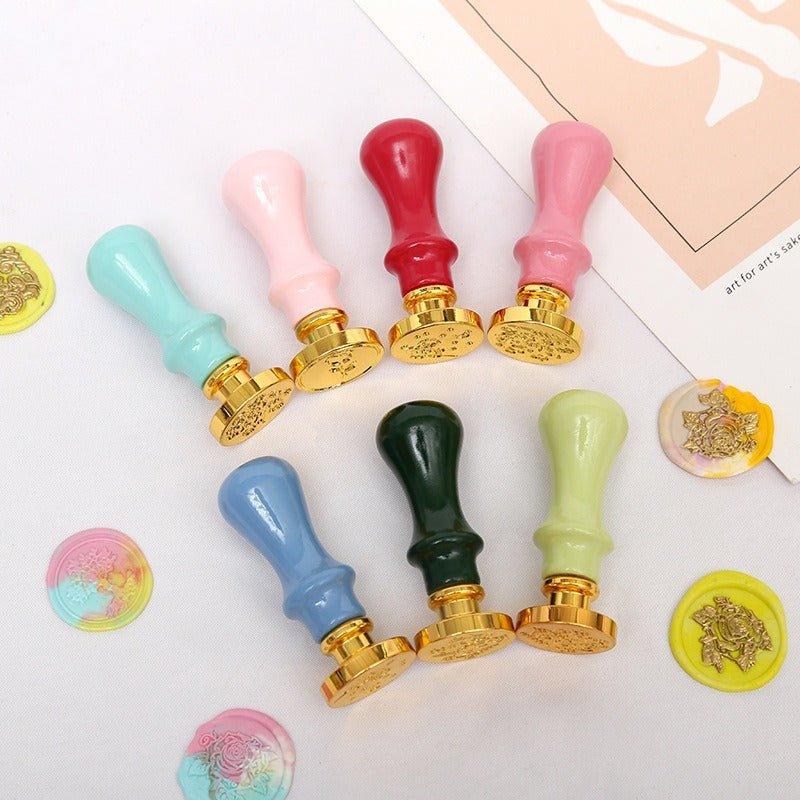 5015 Fire Lacquer Wax Stamp Set Macaron Handbook Stamps