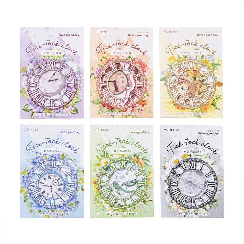 1160 Sticker Pack Tick Clock Series