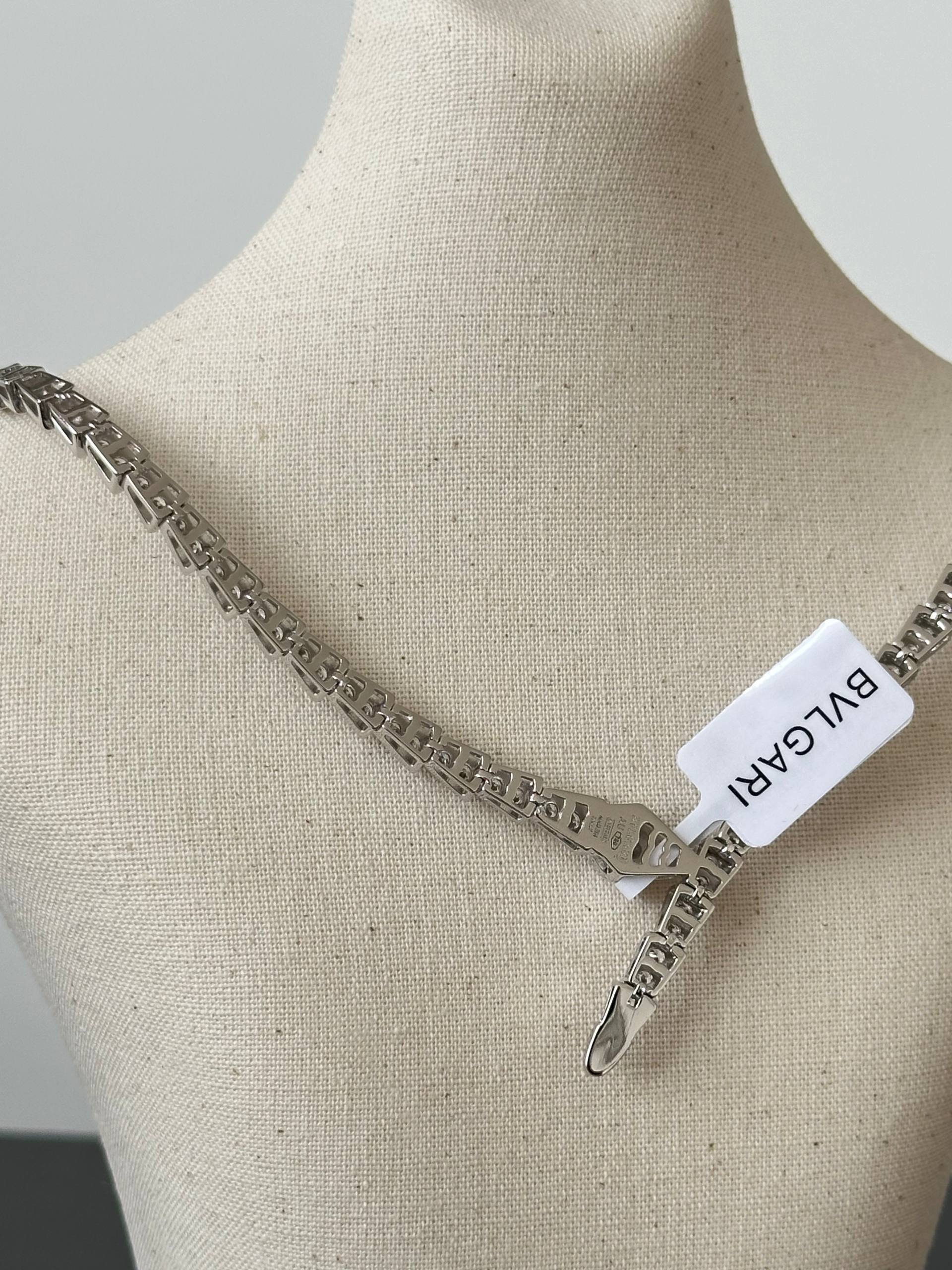 Bvlgari Serpenti Viper Full Diamond Snake Necklace