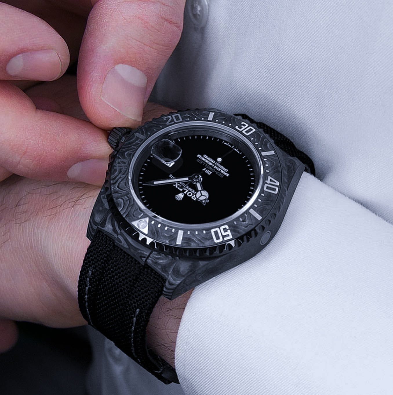 NTPT Carbon DiW Rolex Sea Dweller GHOST【1:1 Replica】