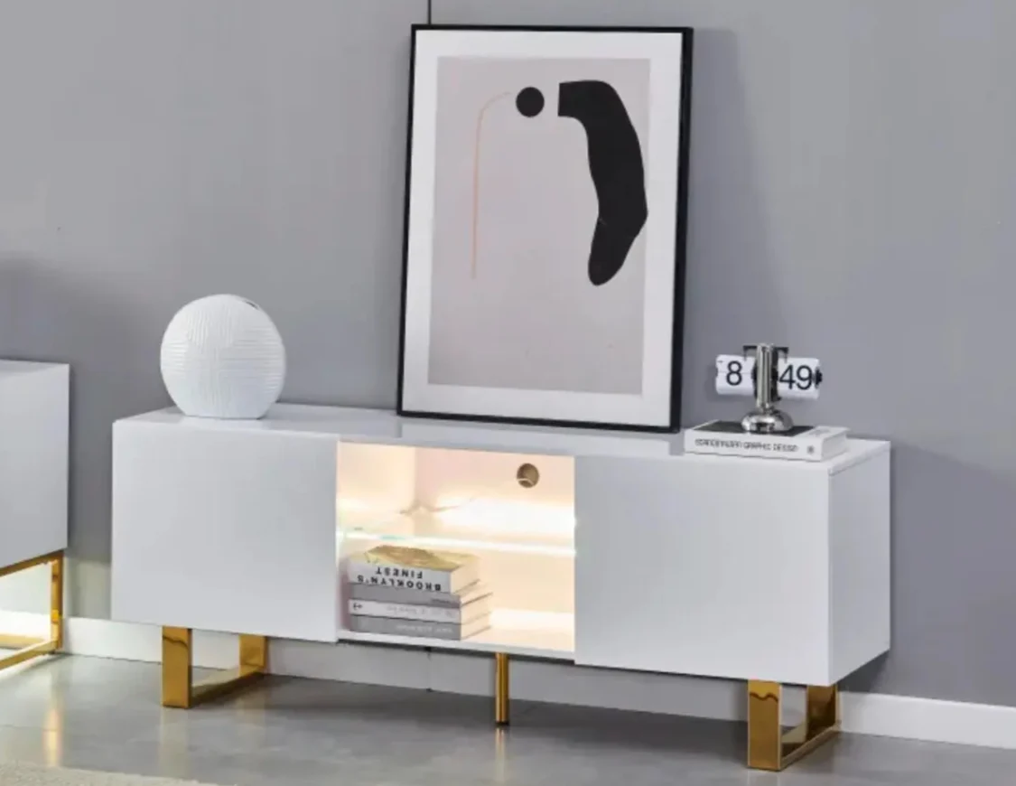 Alya - Meuble TV avec rangement - 150 x 40cm