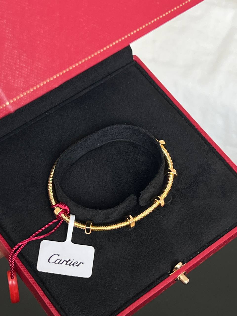 Cartier LOVE Yellow Gold Screw Open Bangle Bracelet