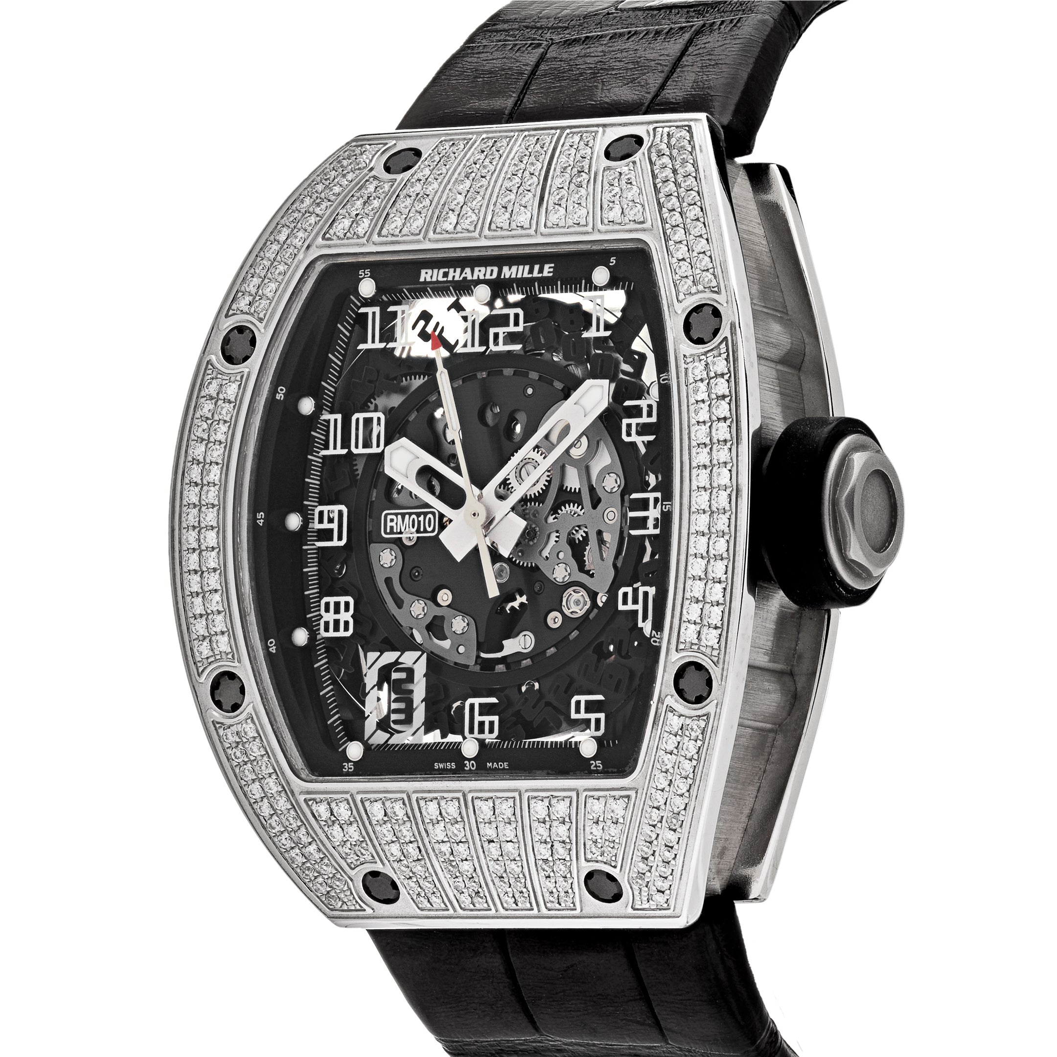 Richard Mille White Gold Diamond Set RM010【1:1 Replica】