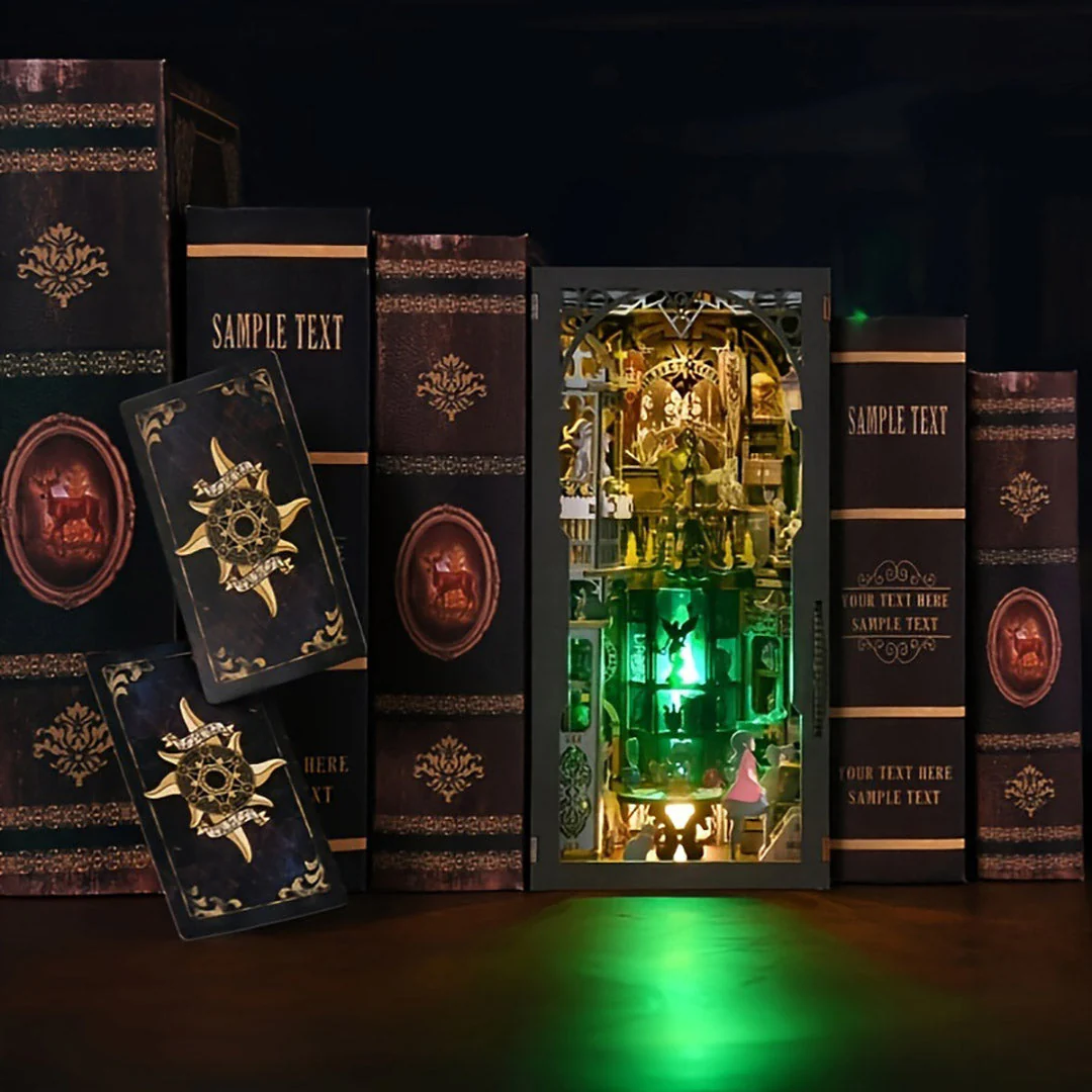 Tarot Divination Society Book Nook Bookshelf Insert