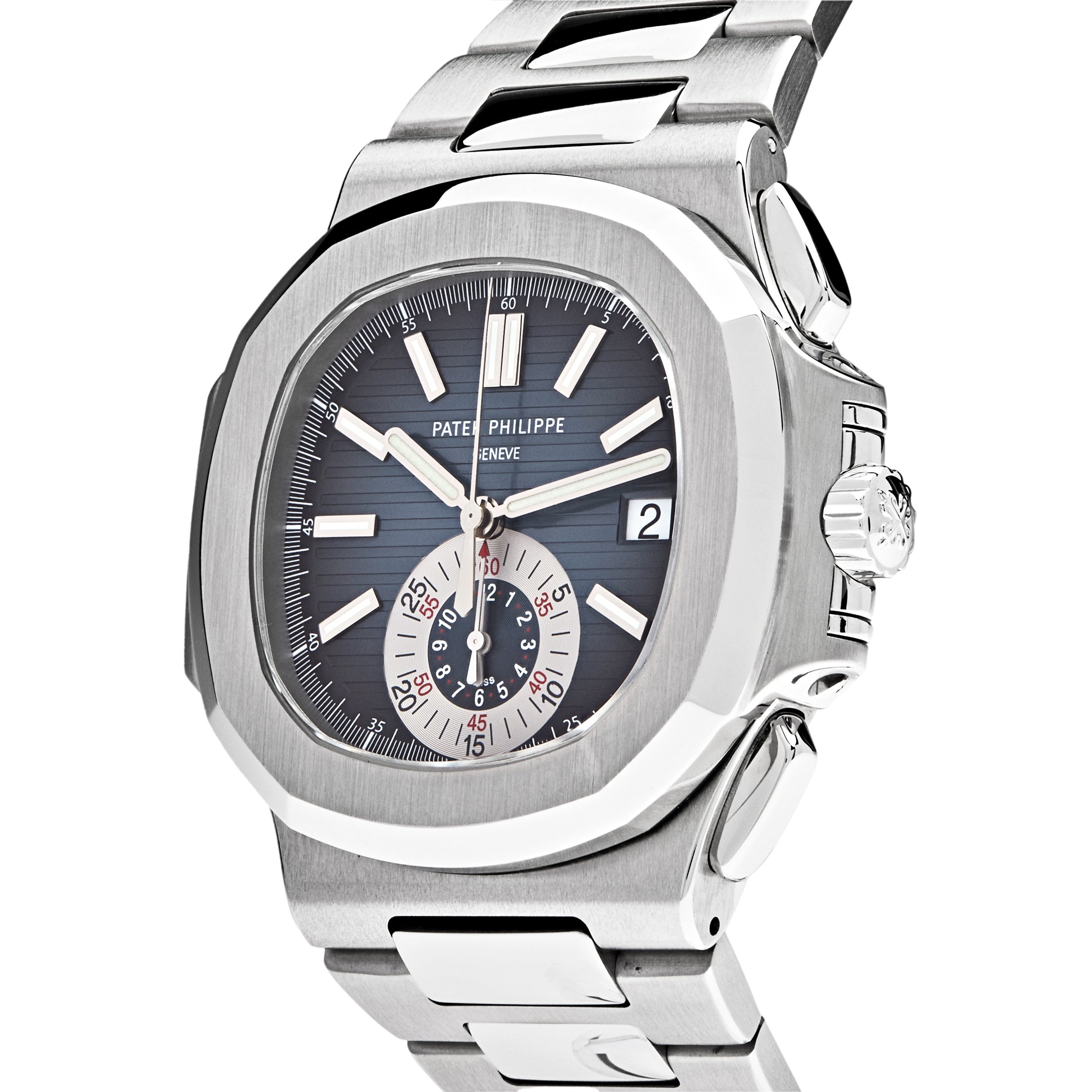 Patek Philippe Nautilus Chronograph Date Steel Blue Dial 5980/1A-001【1:1 Replica】