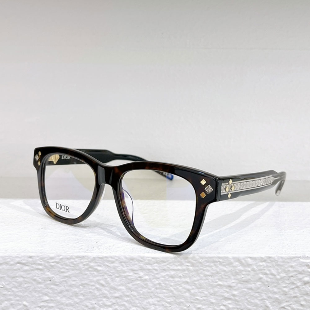Dior Mirror Leg Diamond Logo sunglasses Top quality