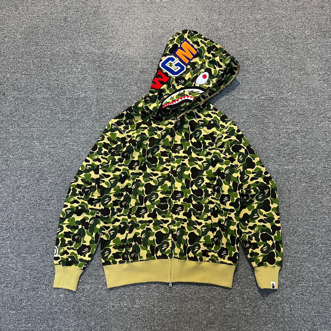 1:1 Best Quality ABC Green Camo Zipper Hoodie