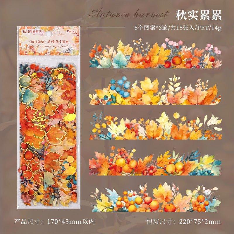 1175 Stamping Stickers Autumn Impression Series