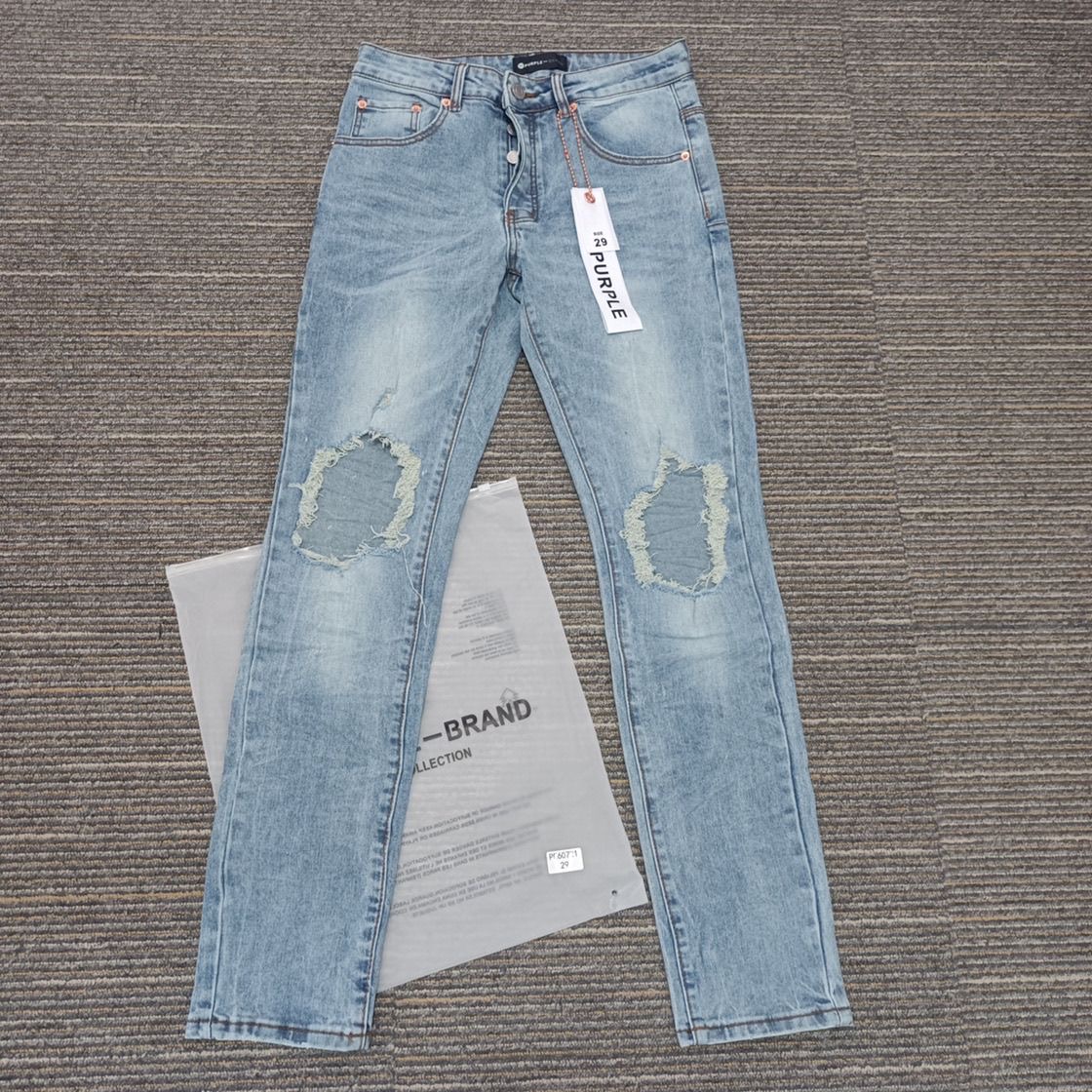 Purple Brand Big Hole Jeans Light Blue