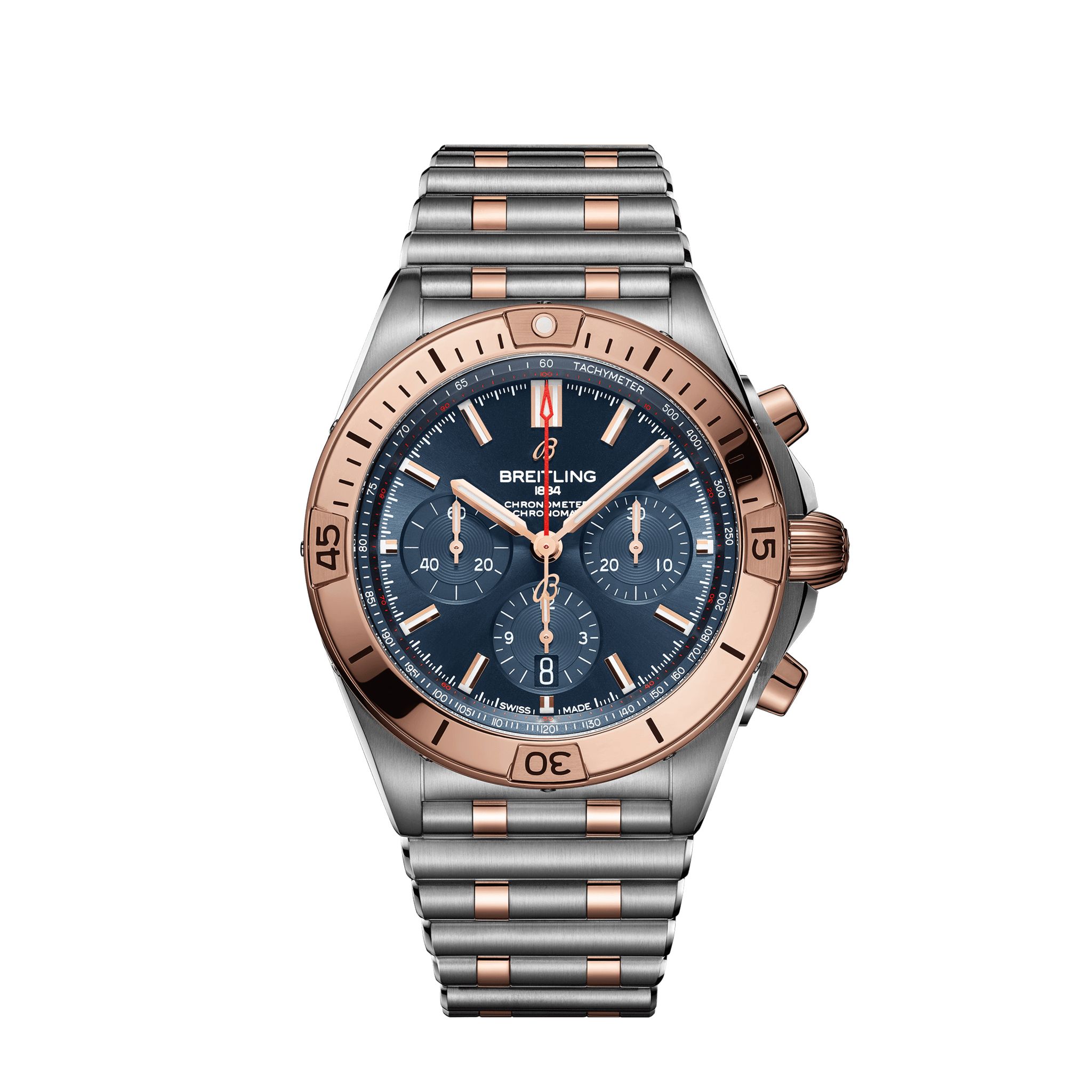 Breitling Chronomat B01 Steel and Gold UB0134101C1U1【1:1 Replica】