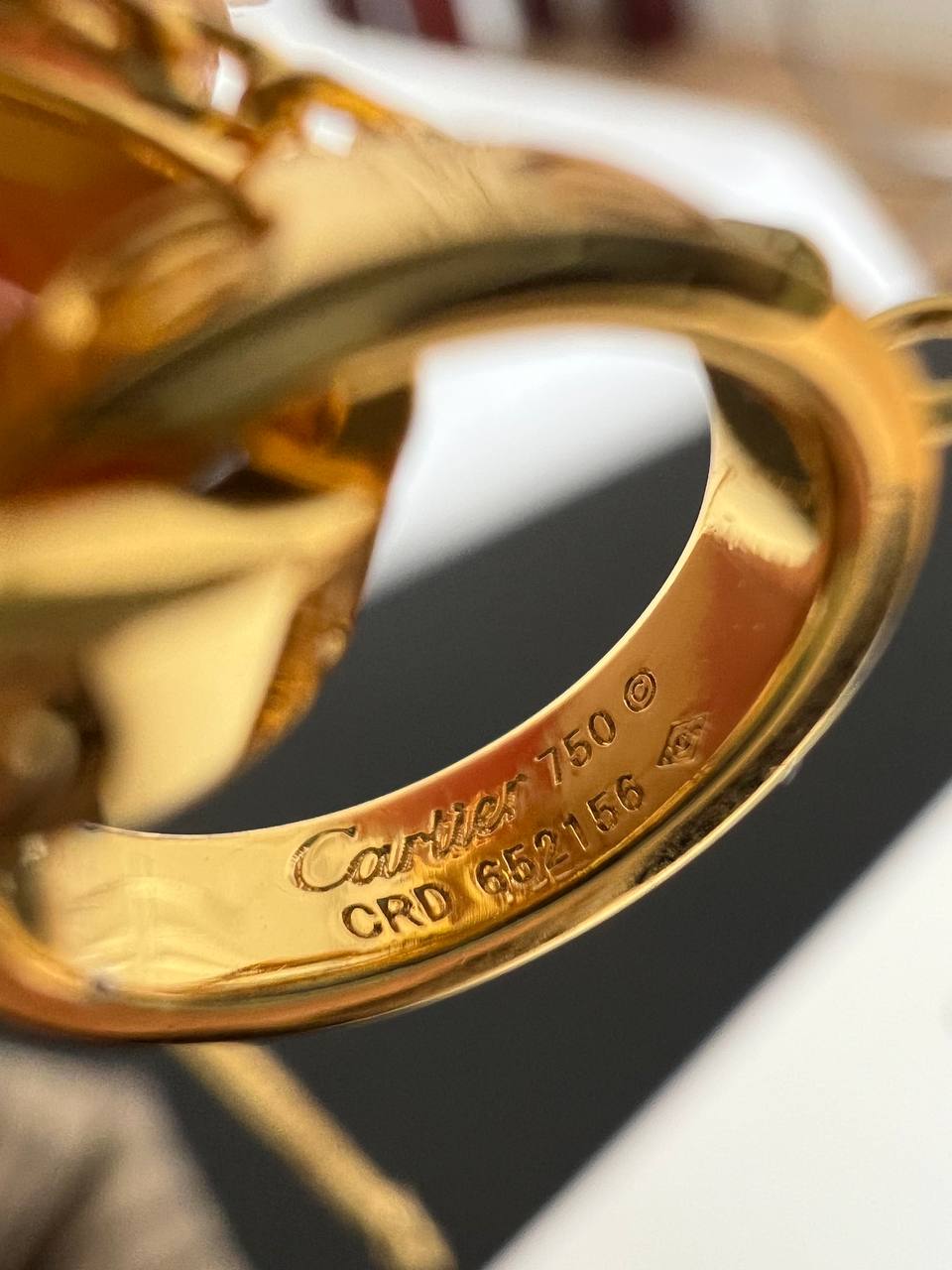 Cartier LOVE Yellow Gold Interlocking Two Rings Pendant Necklace