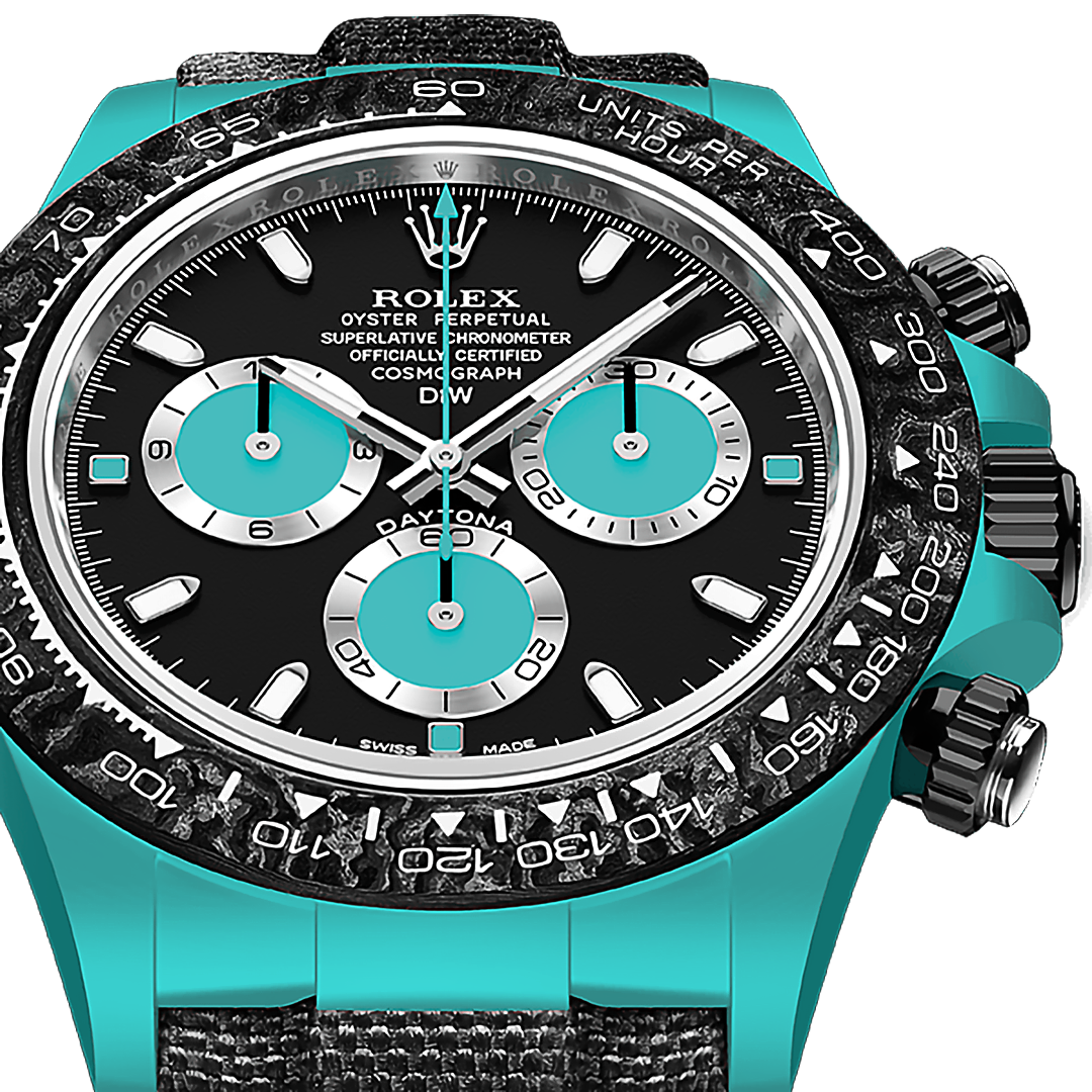 DiW Rolex Daytona CELESTE In Quartz Fiber【1:1 Replica】