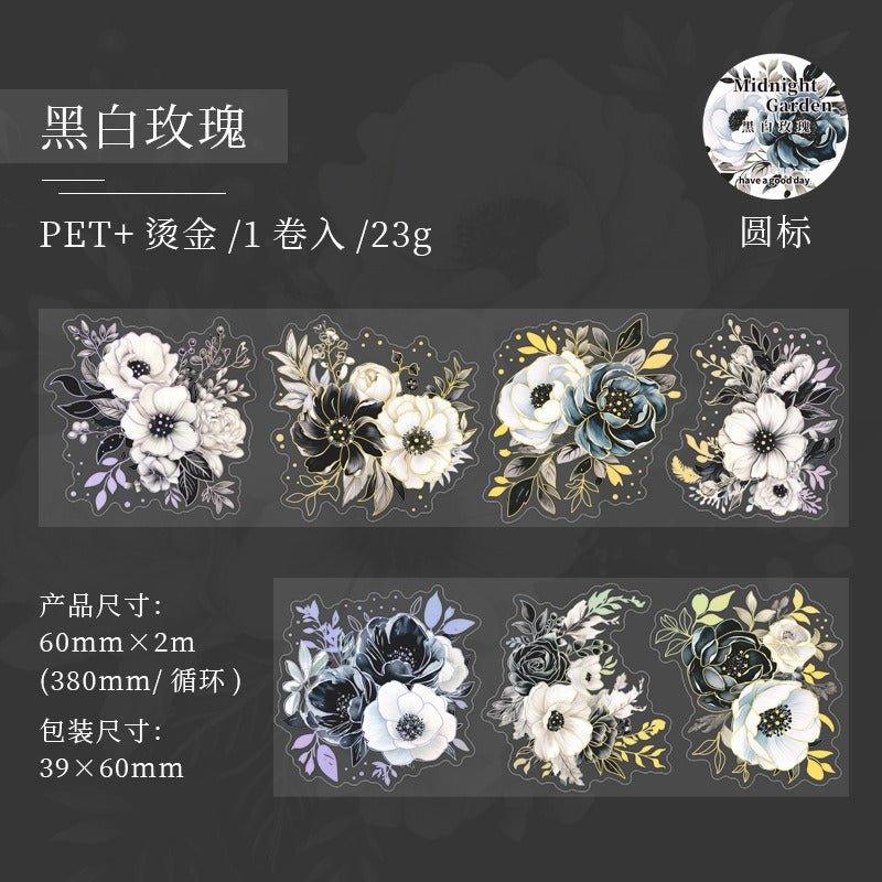 3044 Garden Series Hot Stamping Die-Cut Botanical Tape