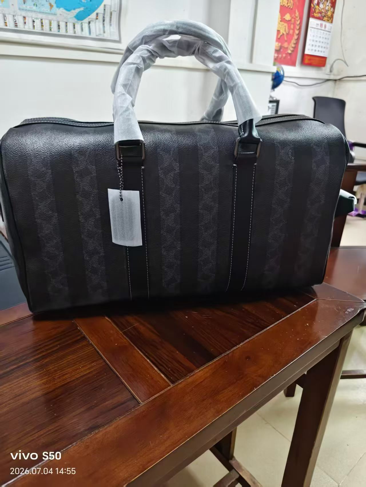 Women Handbag CDX94 Venturer Travel Bag In Signature Canvas With Stripes