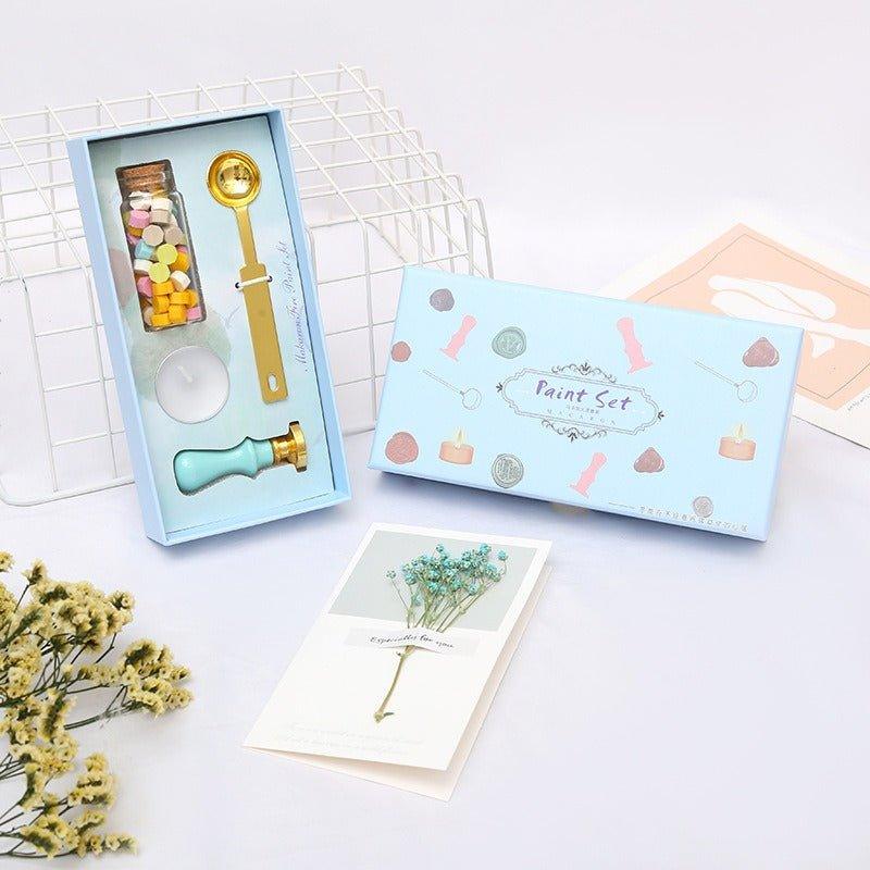 5015 Fire Lacquer Wax Stamp Set Macaron Handbook Stamps