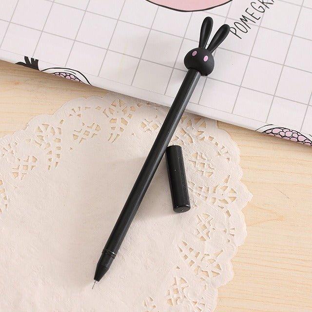 9029 Creative cartoon stationery cute cute rabbit jelly neutral pen black