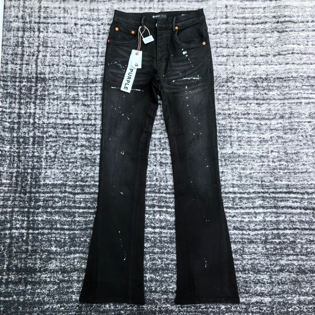 1:1 Best Quality Full print Jeans Black Color