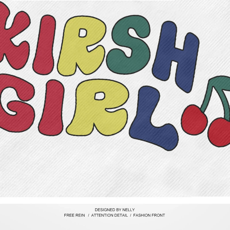 Fun printed pure cotton short-sleeved T-shirt