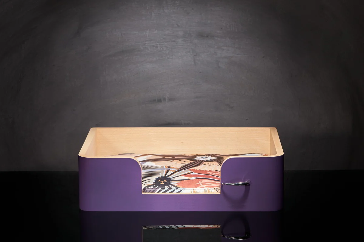 « Drôle de Panier » pour chien - Mauve Campanule