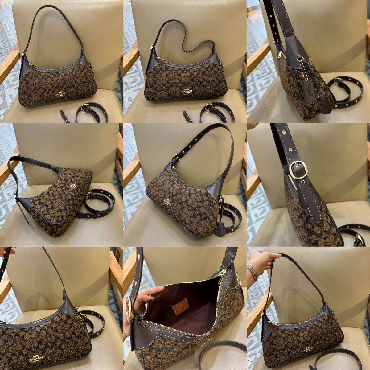 Women Handbag CDV35 CDV36 CDV37 CDY38 Ella Small Shoulder Bag In Signature Chenille