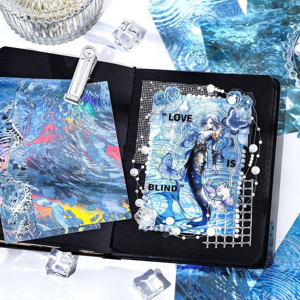 1123 PET iridescent flow linen sticker packs