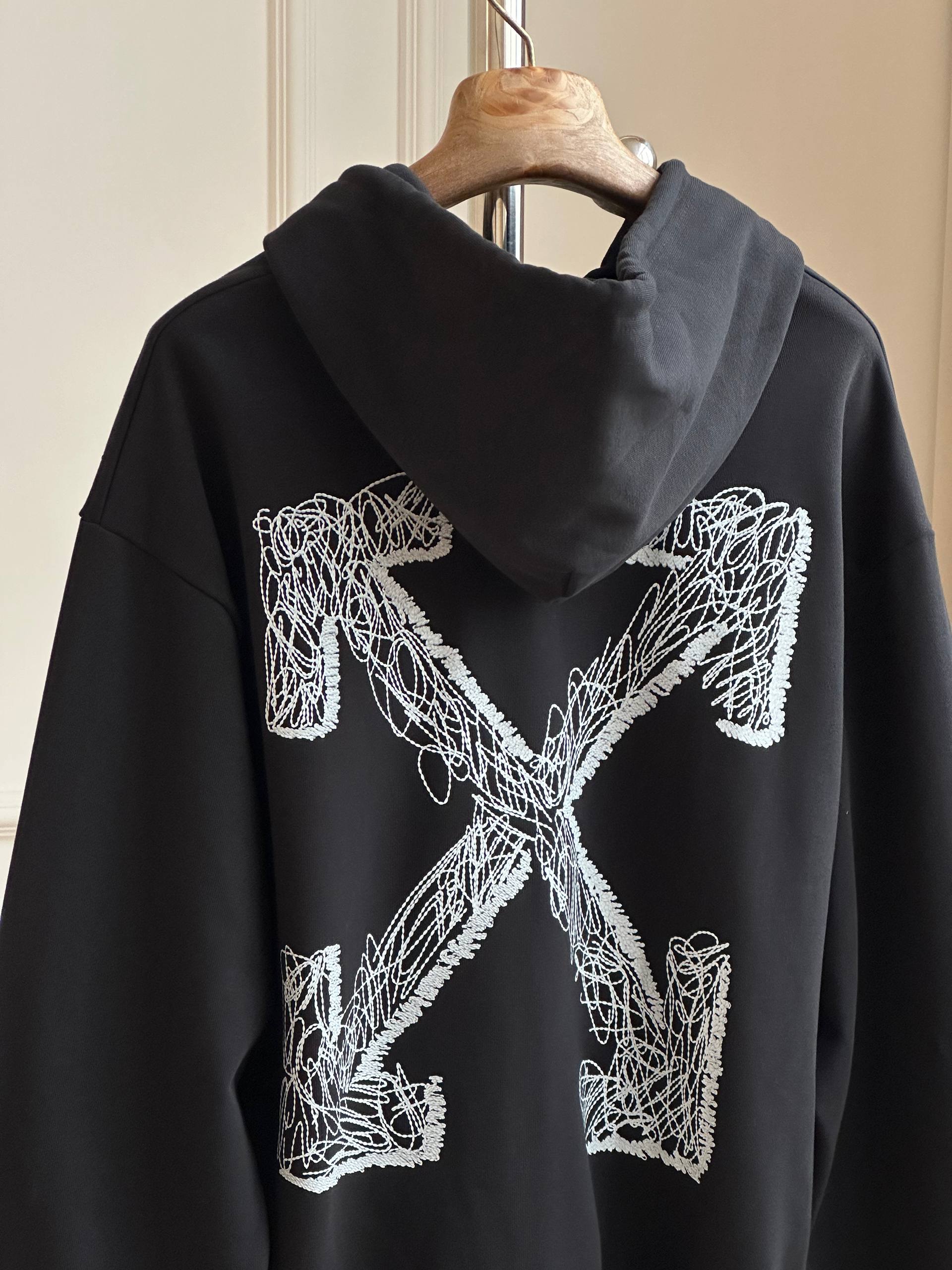 Off-White Handwritten Logo Print Hoodie