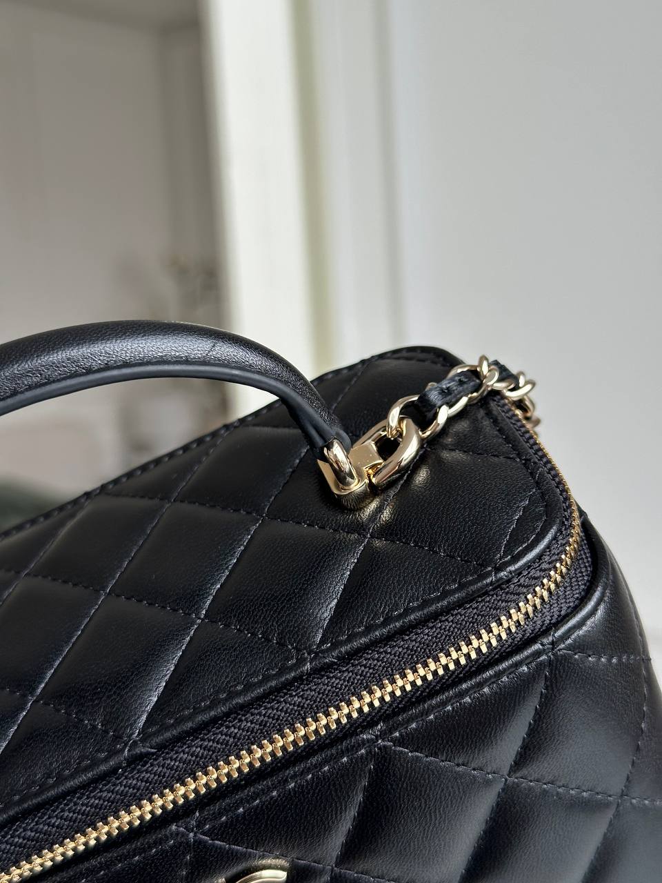 CHANEL Vanity Case Top Handle Bag