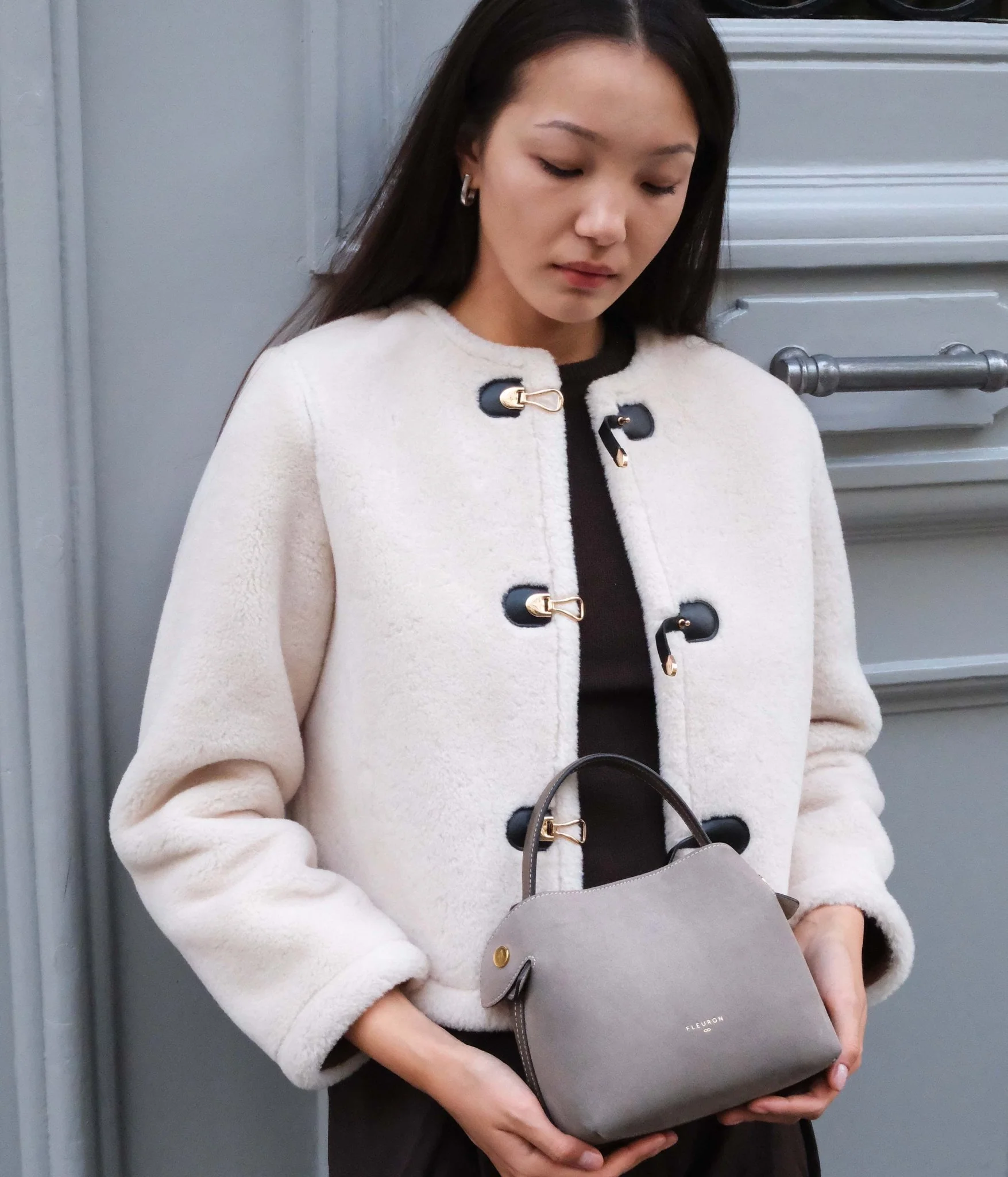 Mini Swann | Suede Taupe
