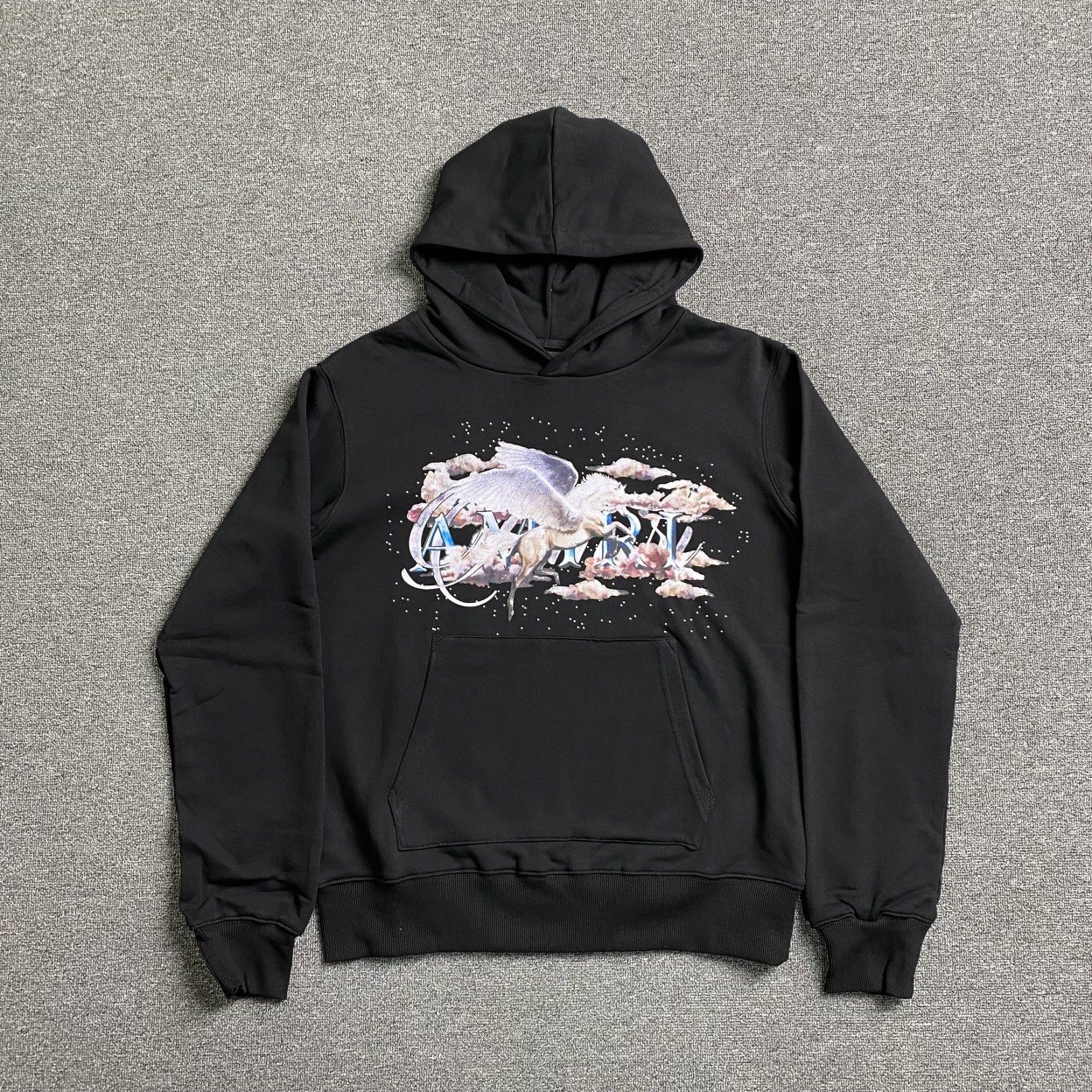 Amiri Flying Horse Hoodie Black