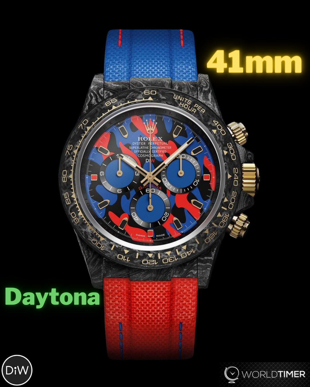 41mm Rolex Daytona by DiW, First In Rolex WatchMaking.【1:1 Replica】