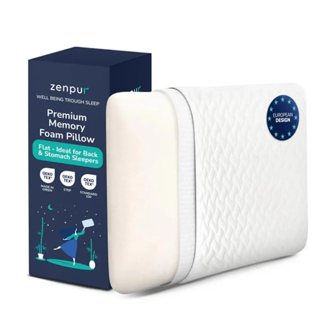 ZenPur - Oreiller Cervical Ergonomique 