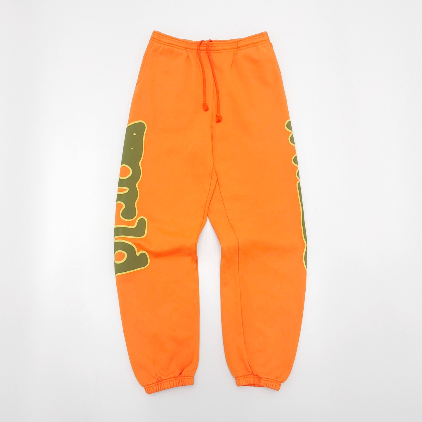 1:1 Best Quality Side Letters Pants Orange