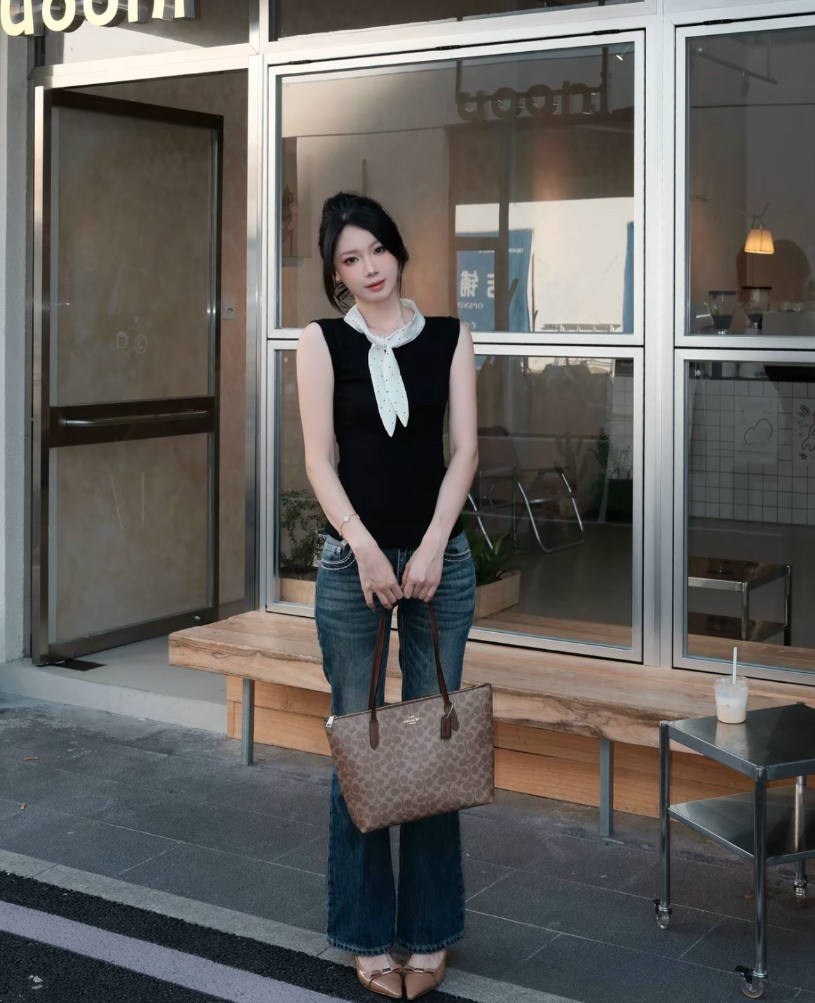 Women Handbag CBT20 Signature Zip Tote Shoulder Bag