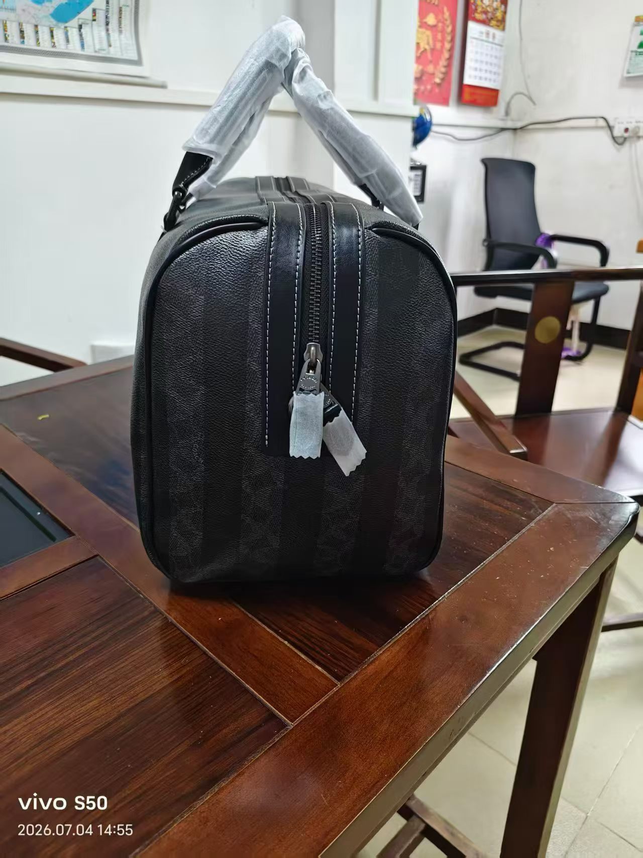 Women Handbag CDX94 Venturer Travel Bag In Signature Canvas With Stripes