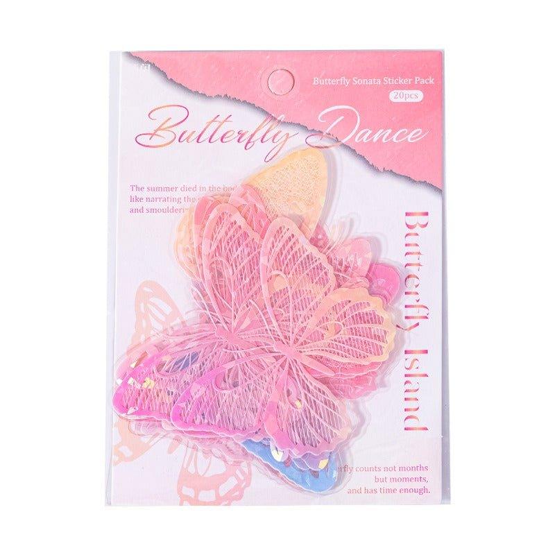 1105 PET Sticker Pack Butterfly Island 2 Bullet Series