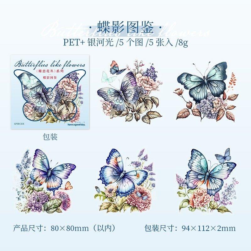 1161 Sticker Pack Butterfly Bush Collection