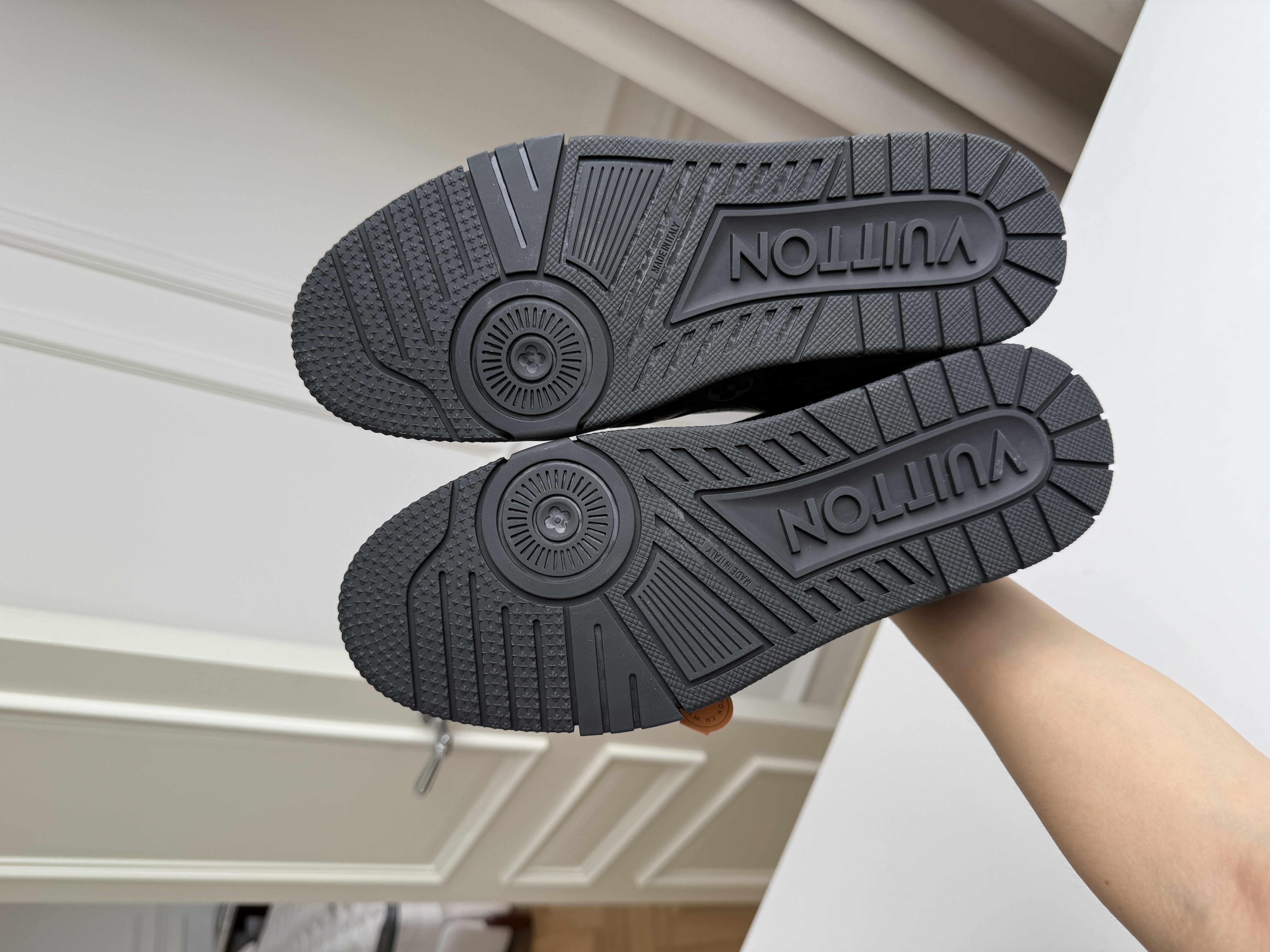 Louis Vuitton Trainer All Black Monogram Low Top Sneaker