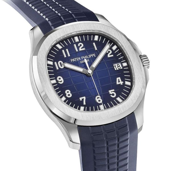 Patek Philippe 20th Anniversary Aquanaut 18K White Gold Watch Composite Strap 5168G-001【1:1 Replica】