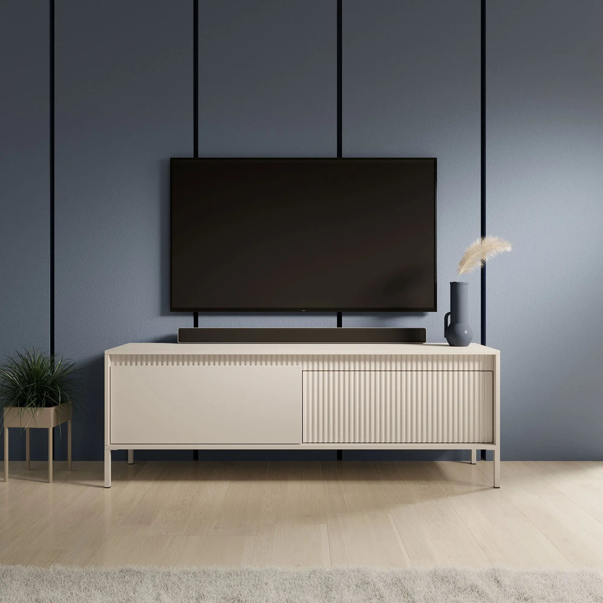 SENSATION - Meuble TV avec un style moderne - 153 x 39 x 53cm